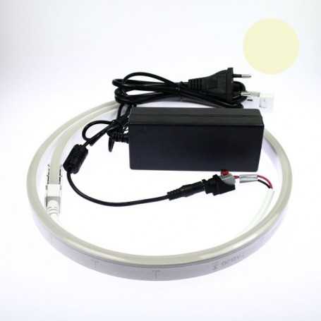 Néon LED flexible 5m blanc chaud avec alimentation 220V