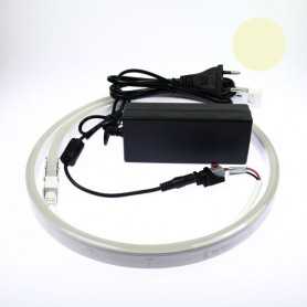 Néon LED flexible 10m blanc chaud avec alimentation 220V