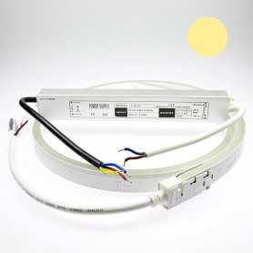 Néon LED flexible 10m blanc chaud avec alimentation 220V étanche