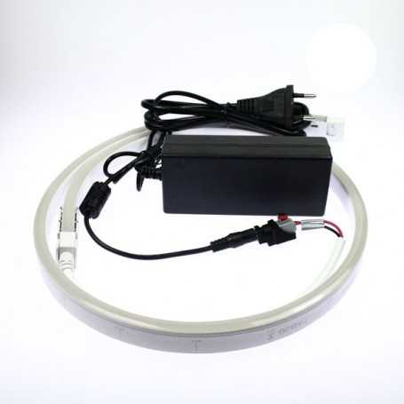 Néon LED flexible 4m blanc avec alimentation 220V