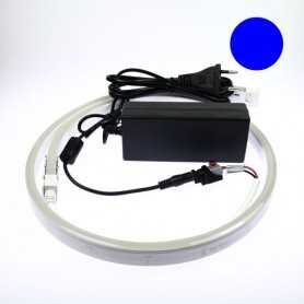 Néon LED flexible 10m bleu avec alimentation 220V
