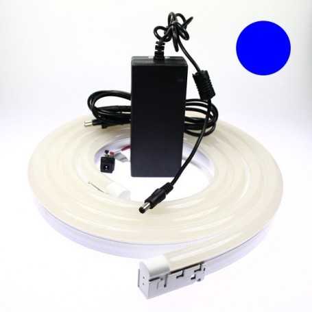Kit néon LED bulbe bleu 2m avec alimentation 220V