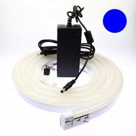 Kit néon LED bulbe bleu 10m avec alimentation 220V
