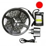 Kit bande LED rouge 60LED/m étanche 2m50 avec batterie 4200mAh