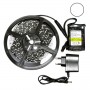 Kit bande LED blanche 60LED/m étanche 5m avec batterie 4200mAh