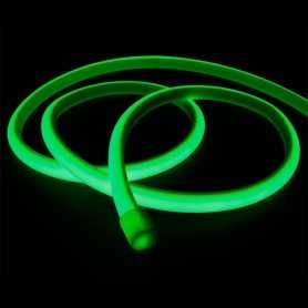 Ruban LED néon vert 12V étanche 5m. Lumière continue haute intensité