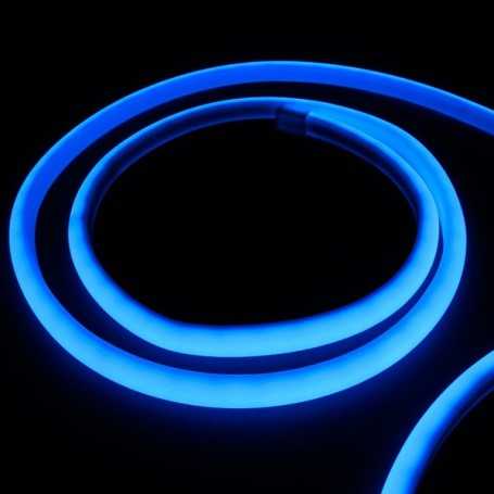 Kit ruban LED néon bleu étanche IP68 5m avec boitier piles