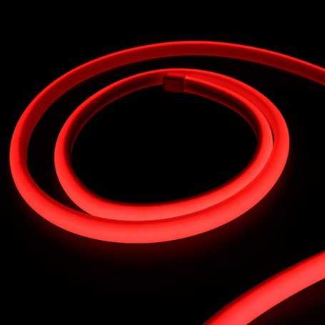 Kit ruban LED néon rouge étanche IP68 5m avec boitier piles