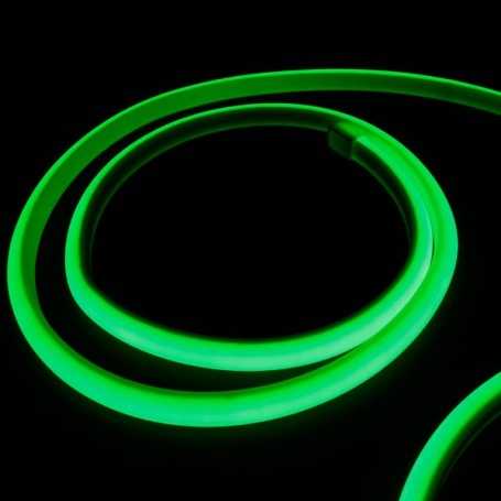Kit ruban LED néon vert étanche IP68 5m avec boitier piles