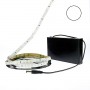 Kit bande LED blanche 60LED/m IP20 2m50 avec boitier piles
