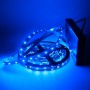 Kit bande LED bleue 60LED/m IP20 2m50 avec boitier piles