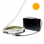 Kit bande LED orange 60LED/m IP20 2m50 avec boitier piles