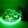 Kit bande LED verte 60LED/m IP20 5m avec boitier piles