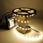 Kit bande LED blanc chaud 60LED/m IP20 5m avec batterie 1800mAh