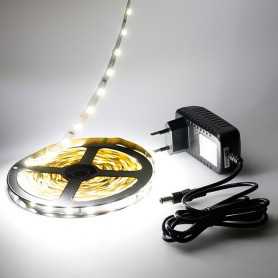 Kit ruban LED blanc 60LED/m IP20 2m50 avec alimentation 220V