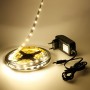 Kit ruban LED blanc chaud 60LED/m IP20 5m avec alimentation 220V
