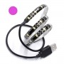 Bande LED USB tuning PC 5V rose 60LED/m étanche 100cm