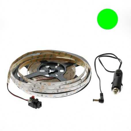 Kit ruban LED side vert 60LED/m étanche 5m 12V tuning auto