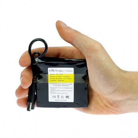 Mini batterie rechargeable 12V 1800mAh + chargeur