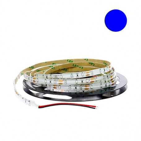 Kit bande LED bleue 60LED/m étanche 5m 12V tuning moto