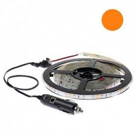 Kit bande LED orange 60LED/m étanche 5m 12V tuning auto