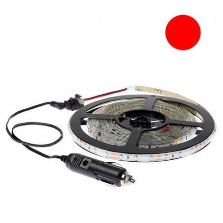 Kit bande LED rouge 60LED/m étanche 5m 12V tuning auto
