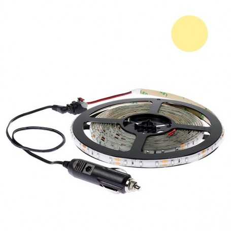 Kit ruban led tuning auto blanc chaud de 5m