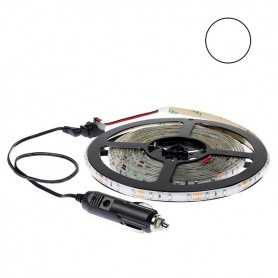 Kit bande LED blanche 60LED/m étanche 5m 12V tuning auto