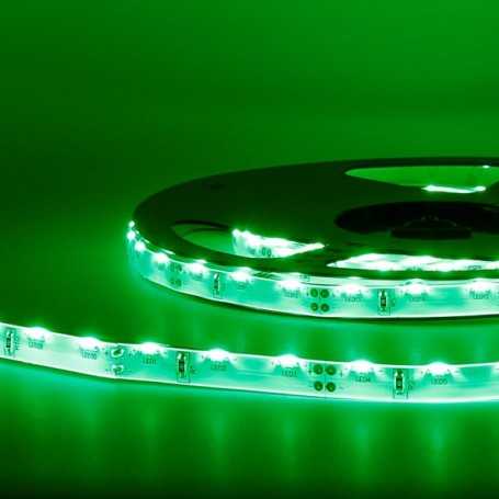 Bande led éclairage sur le côté vert 2m50 - 60 led au mètre