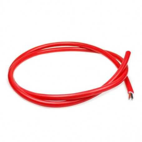 Câble électrique silicone pour ruban led néon monocouleur. Vendu au mètre