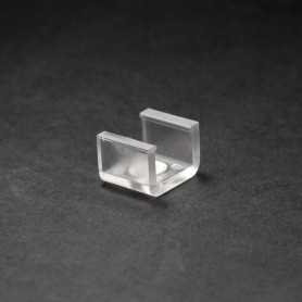 U de fixation transparent pour ruban led néon