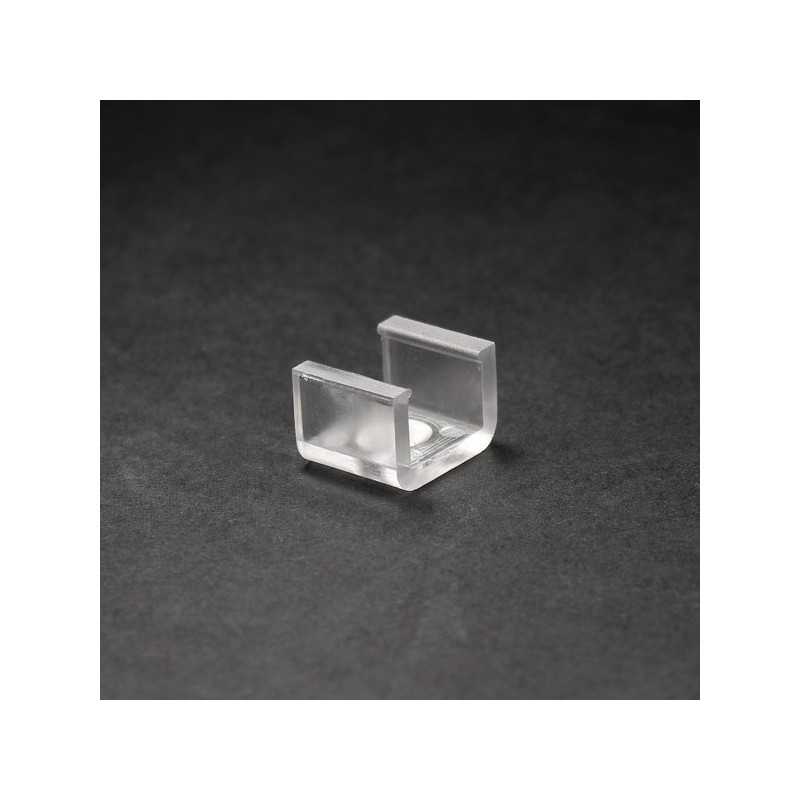 U de fixation transparent pour ruban led néon