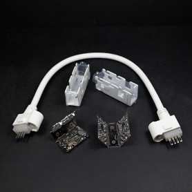 Raccord souple pour 2 néons led bulbe RGB