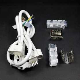 Connecteur d'alimentation 2 néons led bulbe RGB