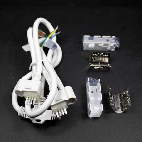 Connecteur d'alimentation 2 néons led bulbe RGB