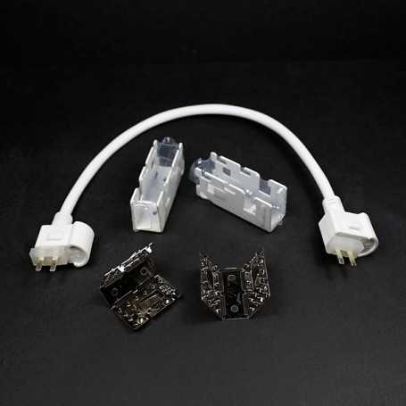 Raccord souple pour 2 néons led bulbe monocouleurs