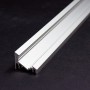 KIT profilé LED CORNER L en aluminium de 1m avec diffuseur givré