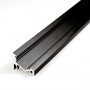 KIT profilé LED CORNER L en aluminium NOIR de 1m avec diffuseur givré