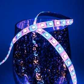 Kit ruban LED RGB+WW 60LED/m étanche 5m contrôleur RF 220V