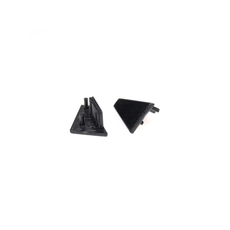 Bouchons de terminaison NOIRS pour profilé LED CORNER L (x2)