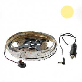 Kit bande led side blanc chaud 60led/m étanche 2m50 12V tuning auto