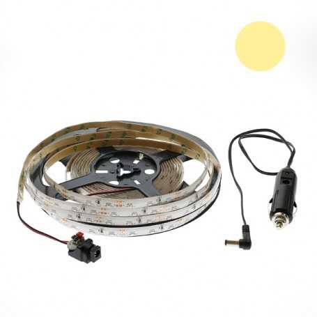 Kit bande led side blanc chaud 60led/m étanche 2m50 12V tuning auto