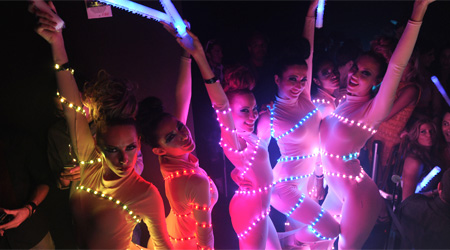 Danseuse avec kit led &agrave; piles