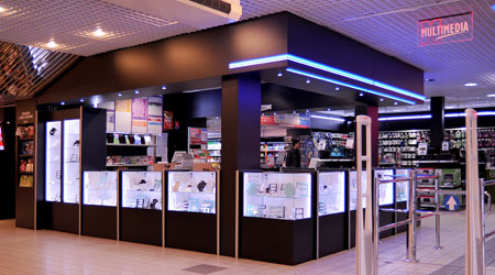 Kit ruban led bleu galerie marchande