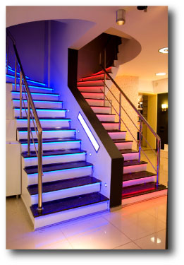 Led flexible escalier