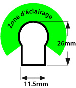 Diffusion lumineuse néon LED BULBE