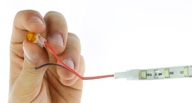Connecteur gel pour ruban led non étanche - tutoriel étape 1