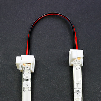 Connecteur rapide souple 2 bandes leds monocouleurs étanches - tutoriel étape 1