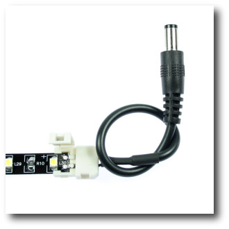 Connecteur rapide bande led avec alimentation