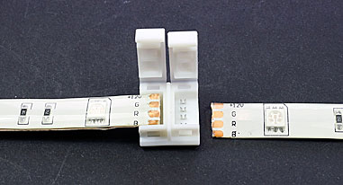 Connecteur rapide 2 bandes leds tutoriel étape 1